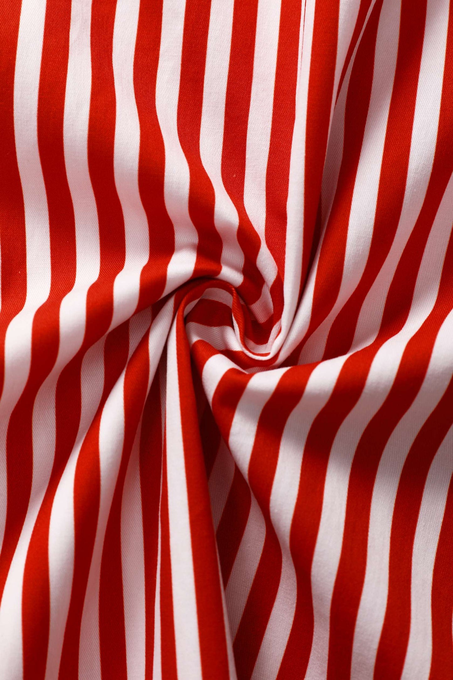Mabel Striped Midi Shirt Dress In Red