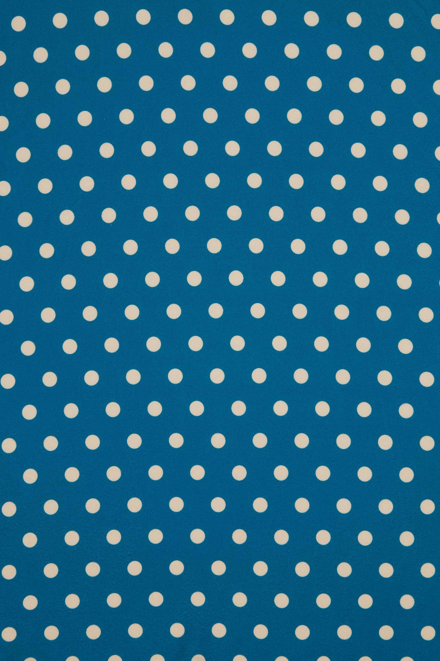 Matilda Peacock Blue & Cream Polka Dot Wrap Dress