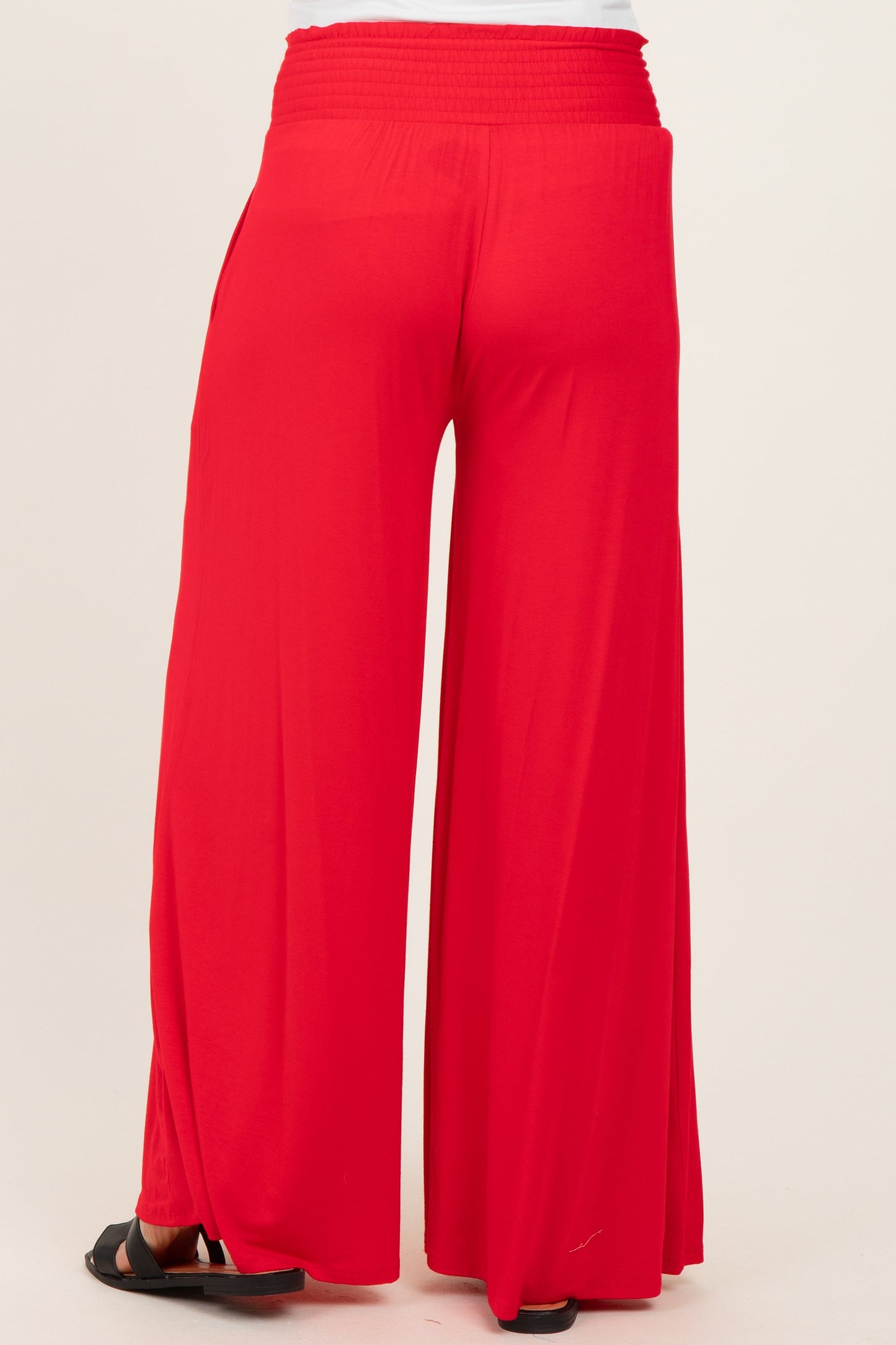 Ruby Smocked Waist Wide Leg Maternity Pants