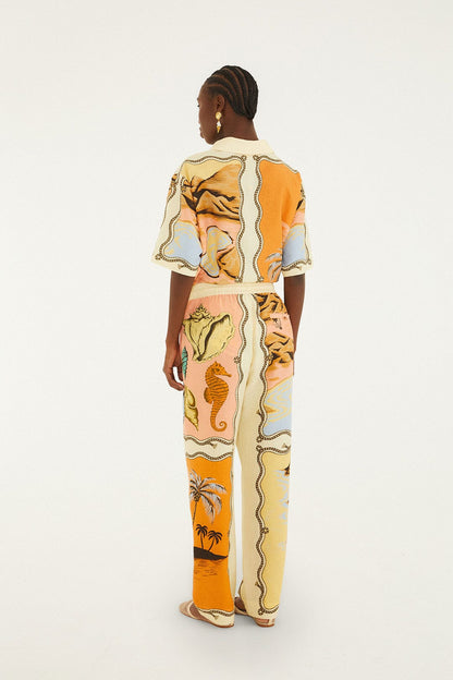 Multicolor Rio Souvenir Scarves Pants