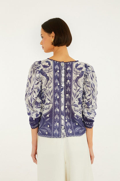 Off-White Nina 3d Flowers Blouse