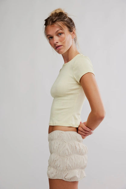 Free People Wait A Minute Baby Tee