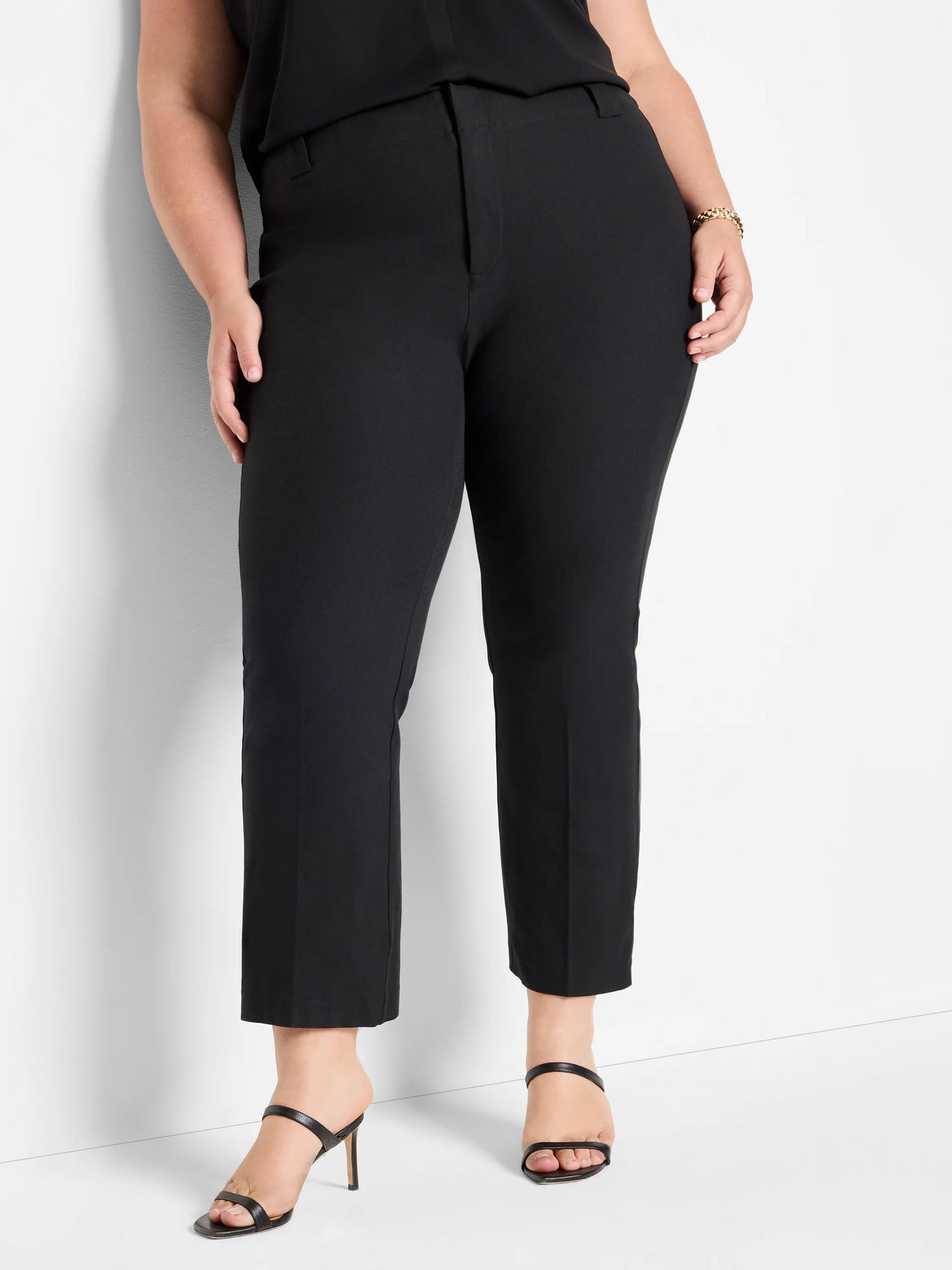 Plaza Demi Boot Cotton Bi-Stretch Ankle Pant