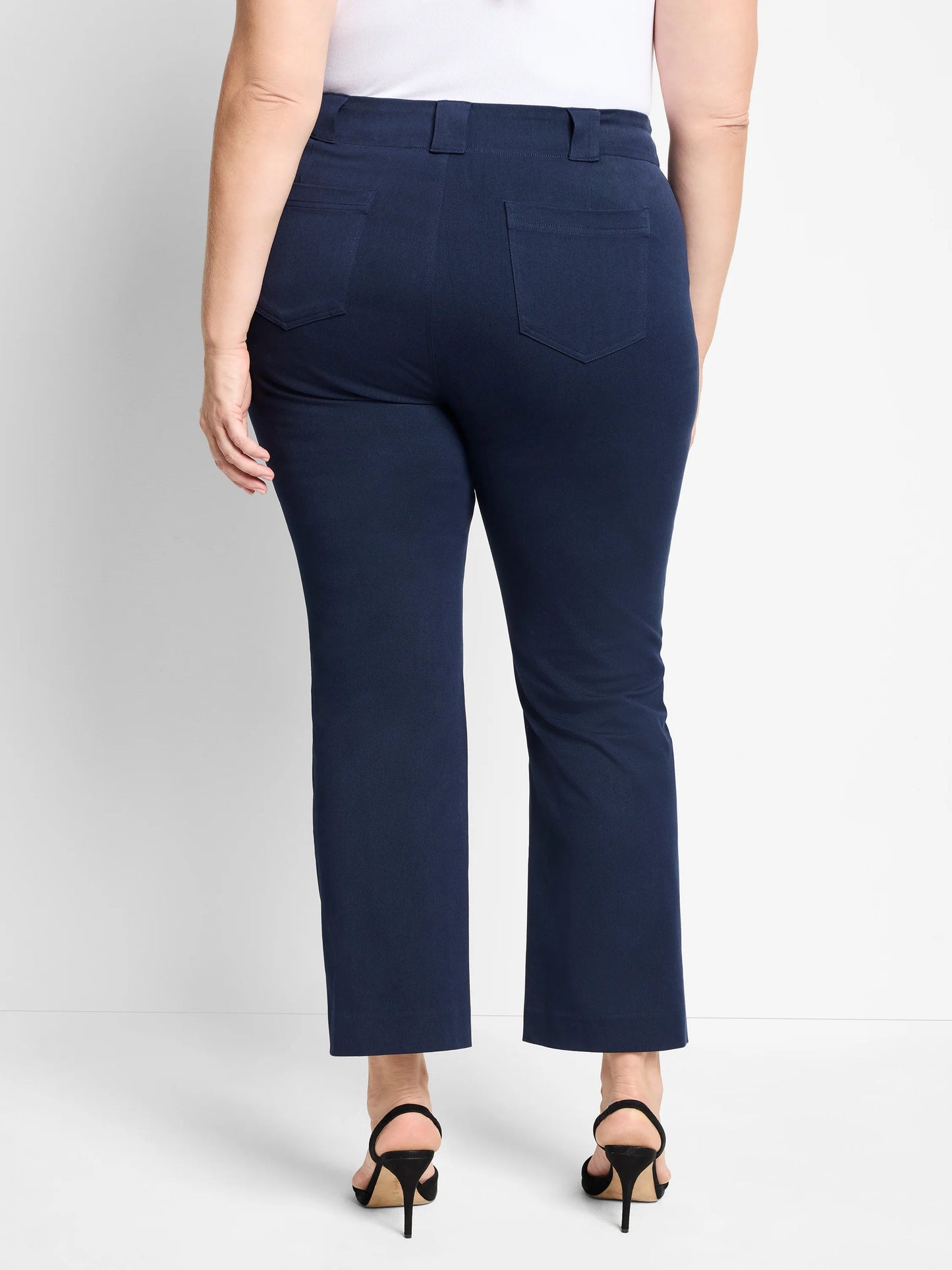 Plaza Demi Boot Cotton Bi-Stretch Ankle Pant