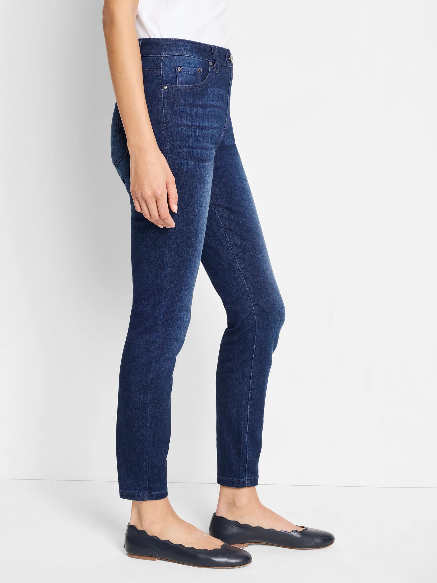 NZ Denim 28" Mid Rise Slim Ankle Jeans