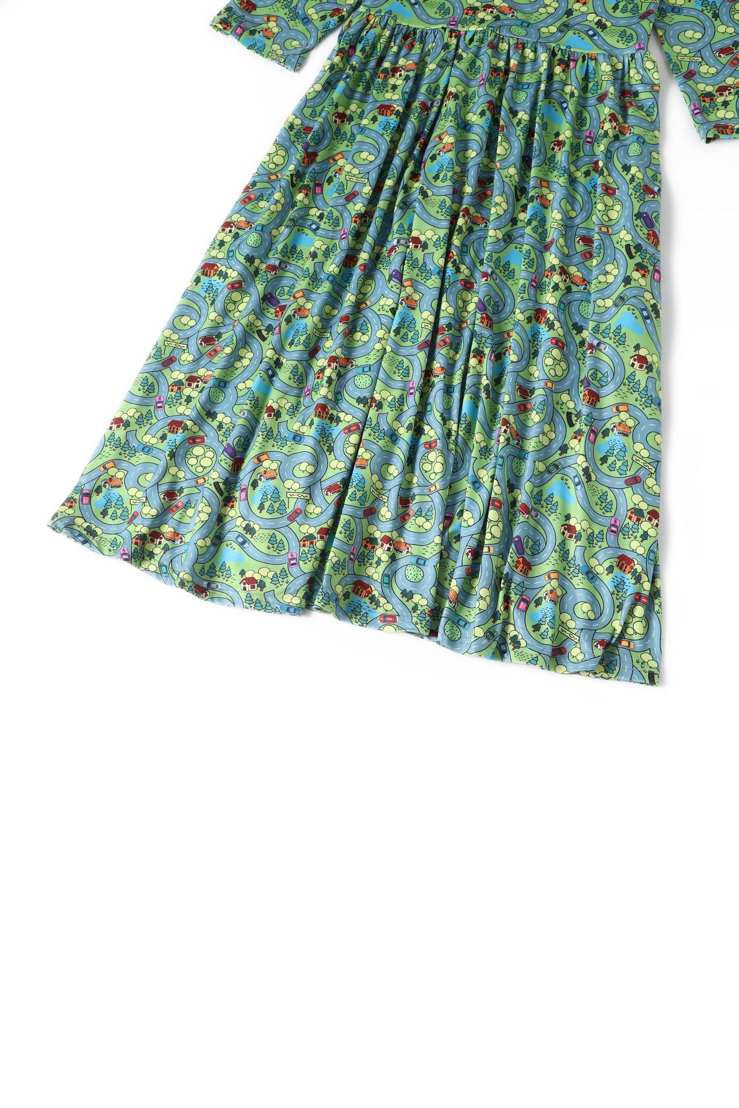 Billie Car Race Track Long Sleeved Dress