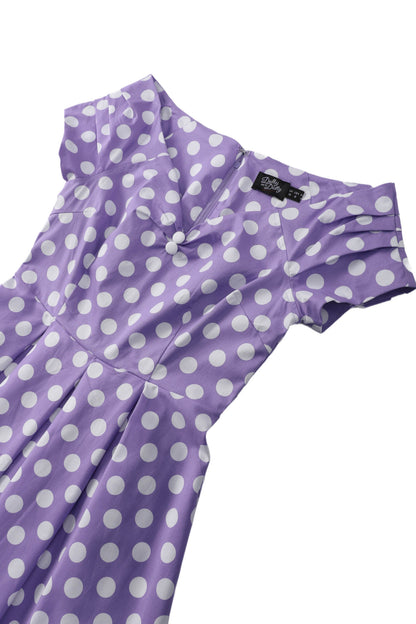Lily Lilac Off Shoulder Spot Dress