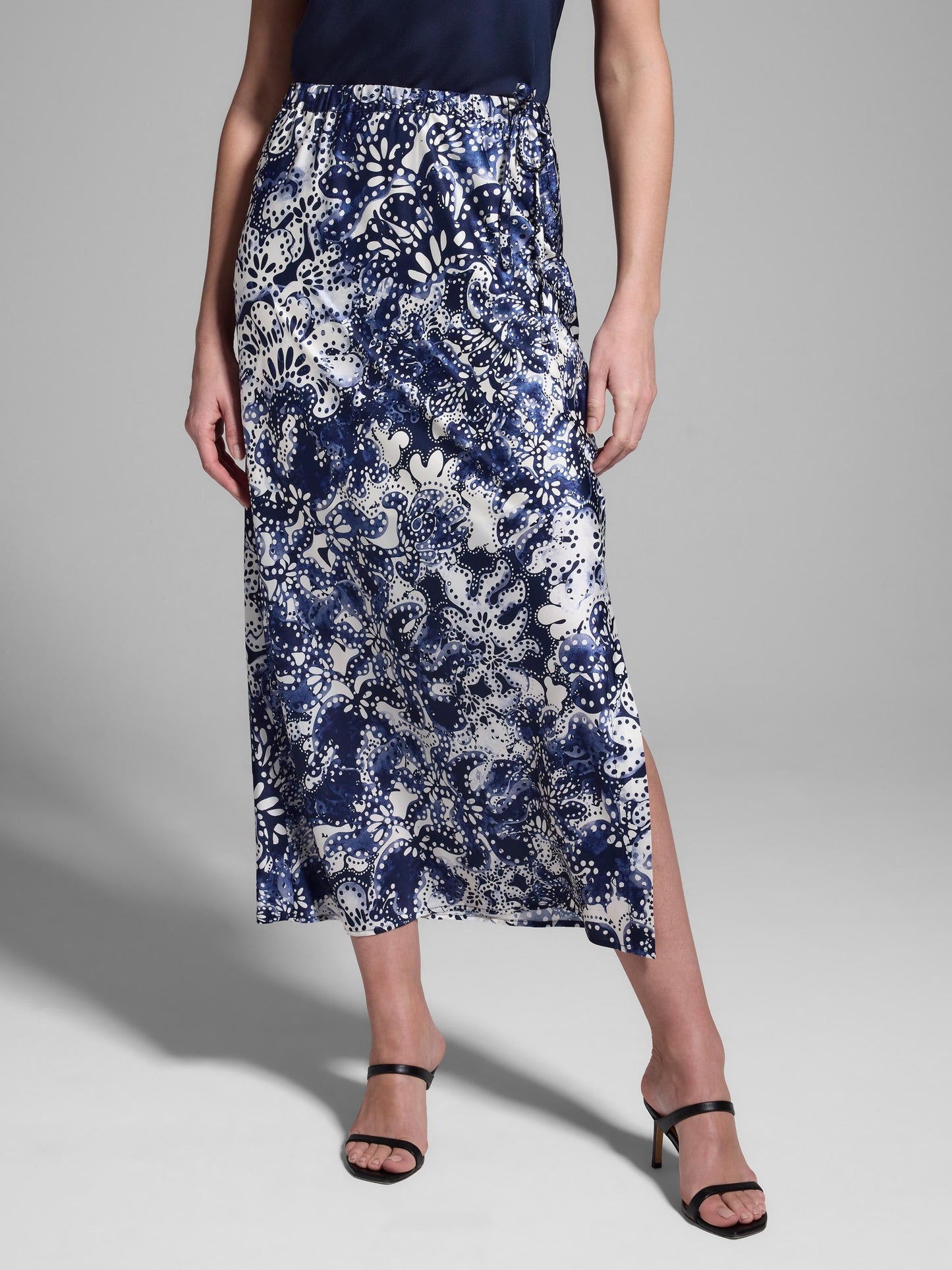 Gold Label Twilight Blooms Silk Skirt