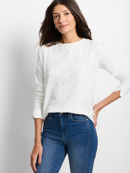 Easy Fit Lace Knit Tee