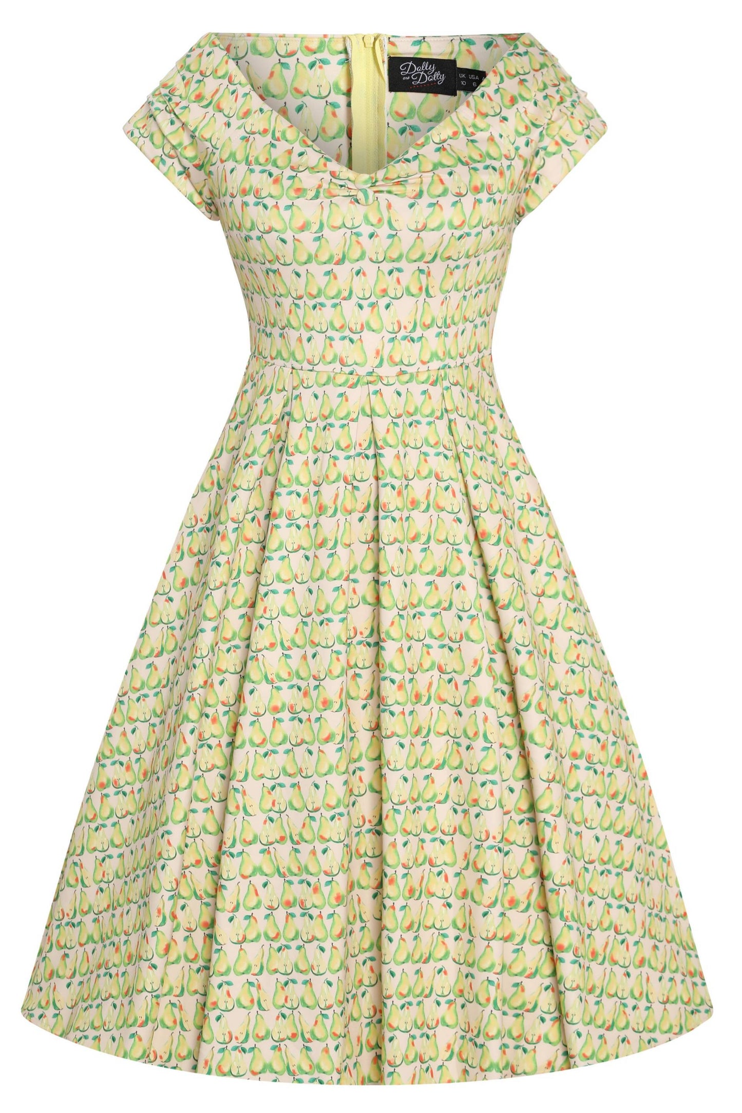 Lily Fruity Pear Off Shoulder Dress