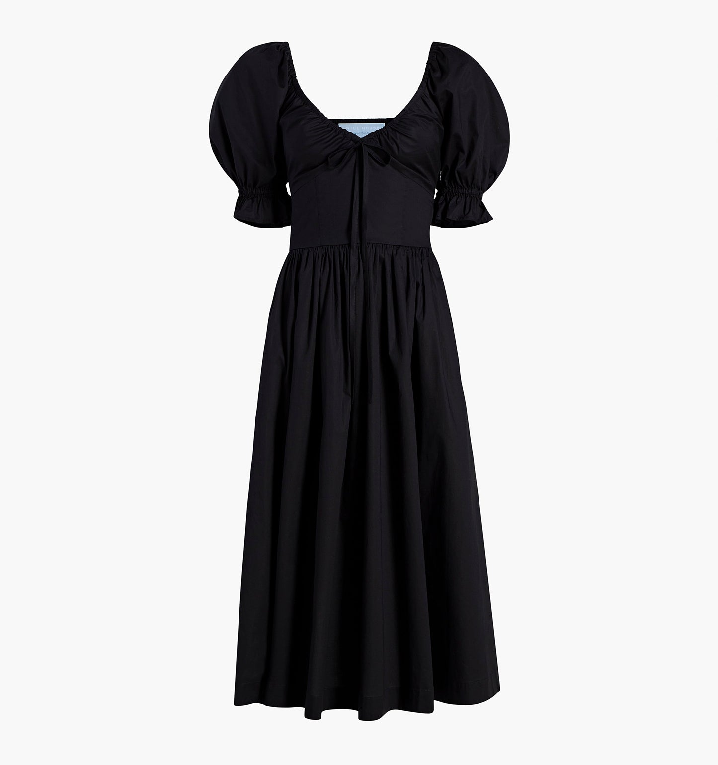 The Ophelia Dress - Black Cotton Voile