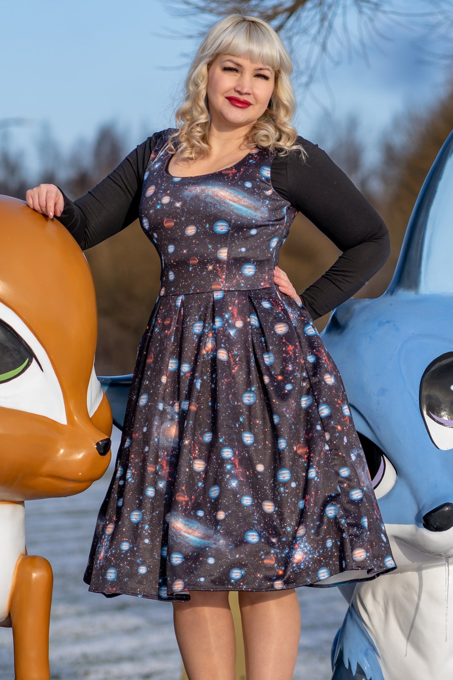 Amanda Outer Space Swing Dress