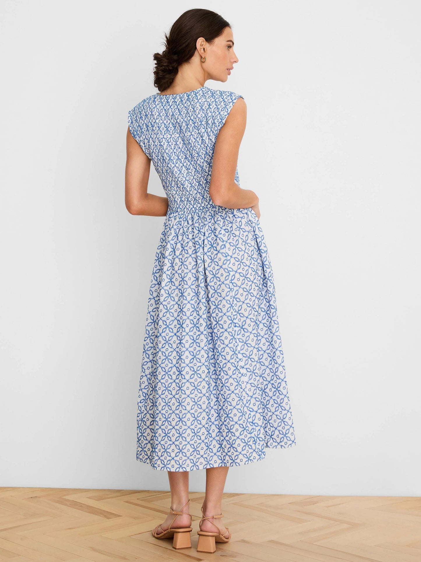 Embroidered Tile Amelia Dress