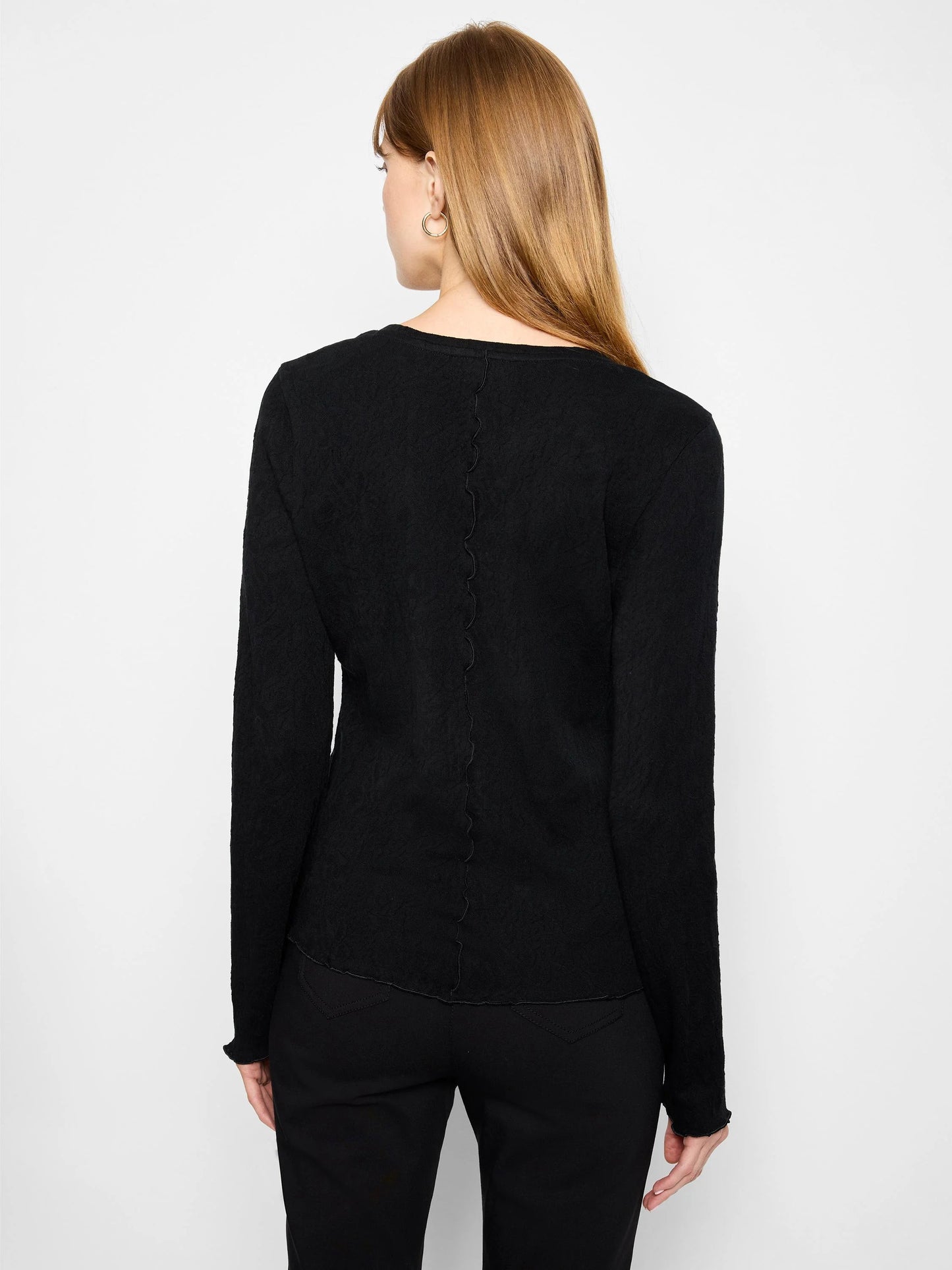 NZT Lace Knit V-Neck T-Shirt