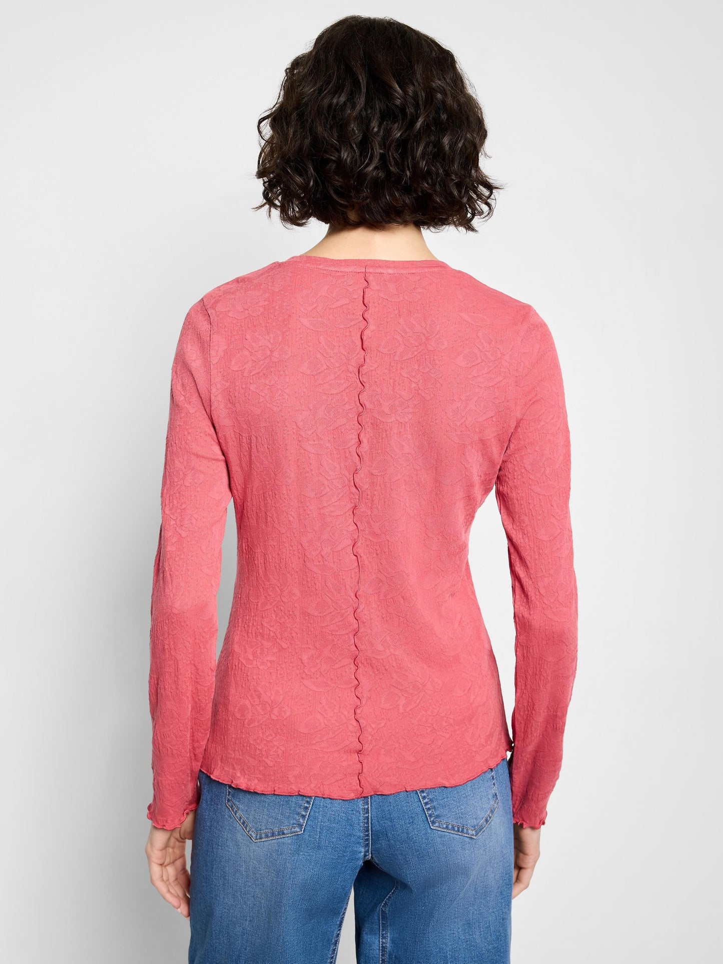 NZT Lace Knit V-Neck T-Shirt