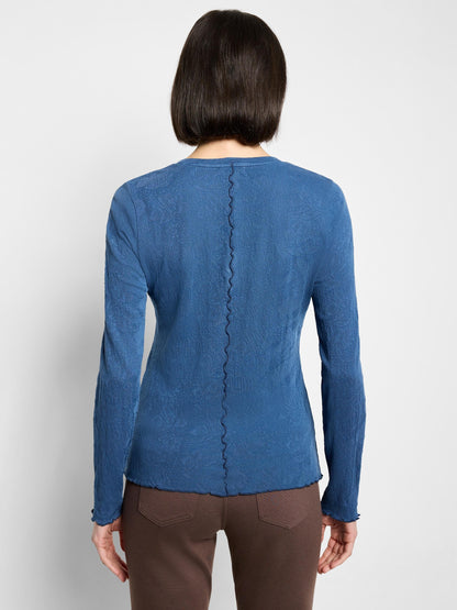 NZT Lace Knit V-Neck T-Shirt
