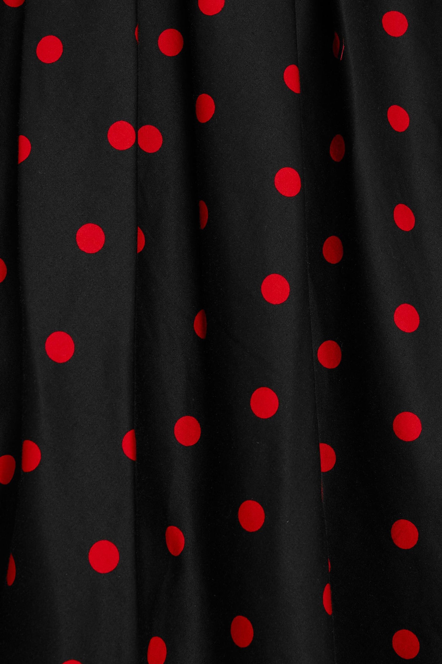 Amanda Retro Polka Dot Swing Dress in Black & Red