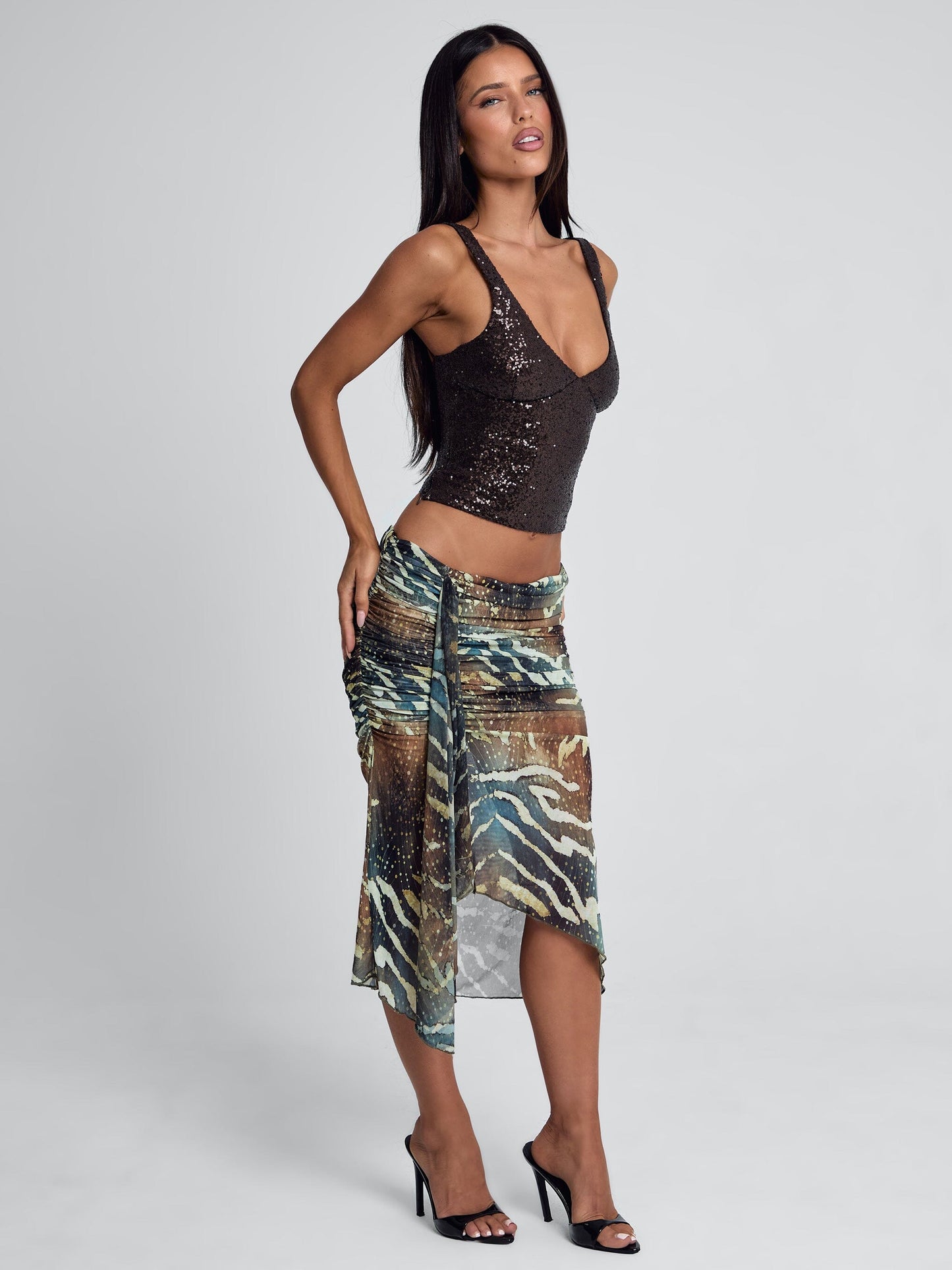 Roei Midi Skirt Mojave