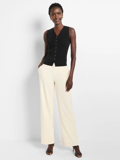 Stretch Knit Lenox Wide-Leg Pant