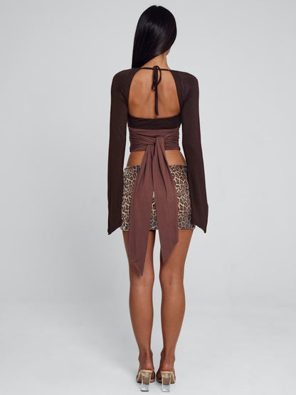 Sophina Top Brown