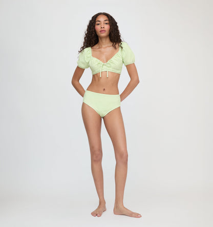 The Aurelia Bikini Set - Lime Gingham