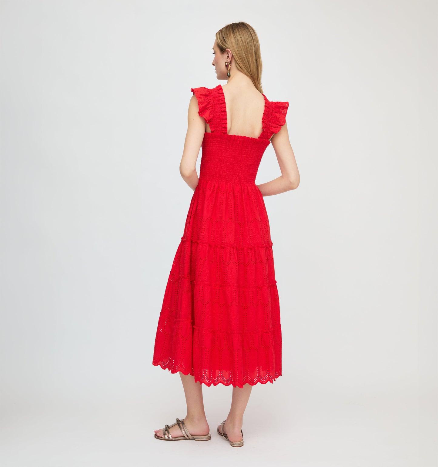 The Ellie Nap Dress - Cherry Trellis Broderie