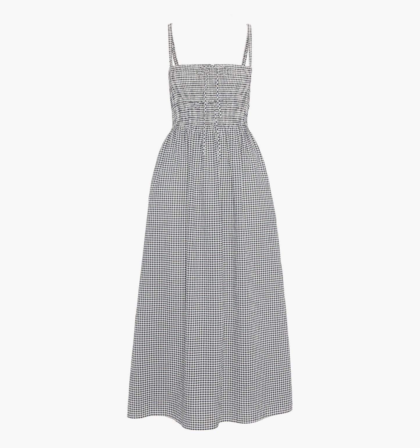 The Larissa Nap Dress - Black/Sand Gingham