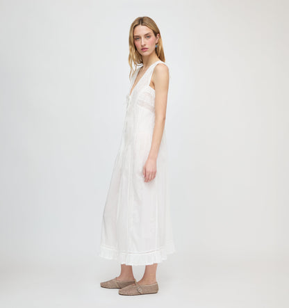 The Lorelai Nightgown - Ivory Washed Voile