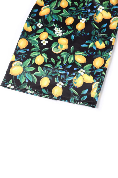Monroe Black Lemon Pencil Dress