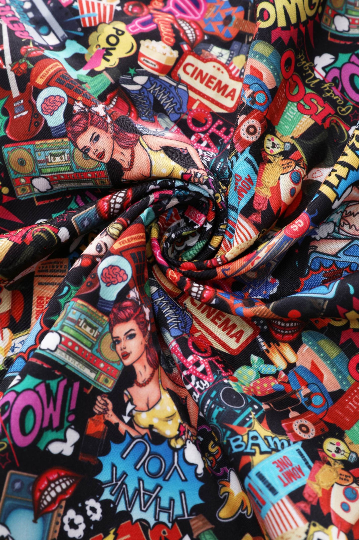 Daisy Pop Art Halter Dress