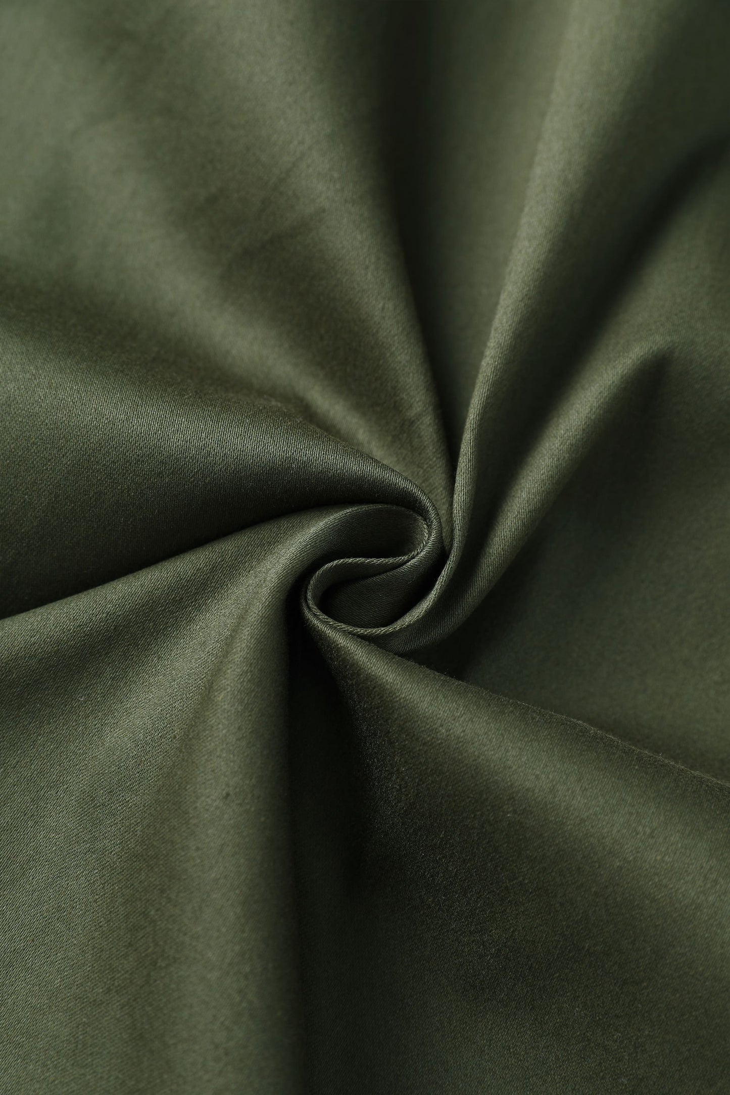 Mabel Olive Green Midi Shirt Dress
