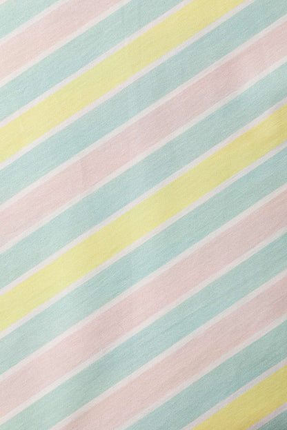Mollie Pink Striped Full Circle Shirt Dress
