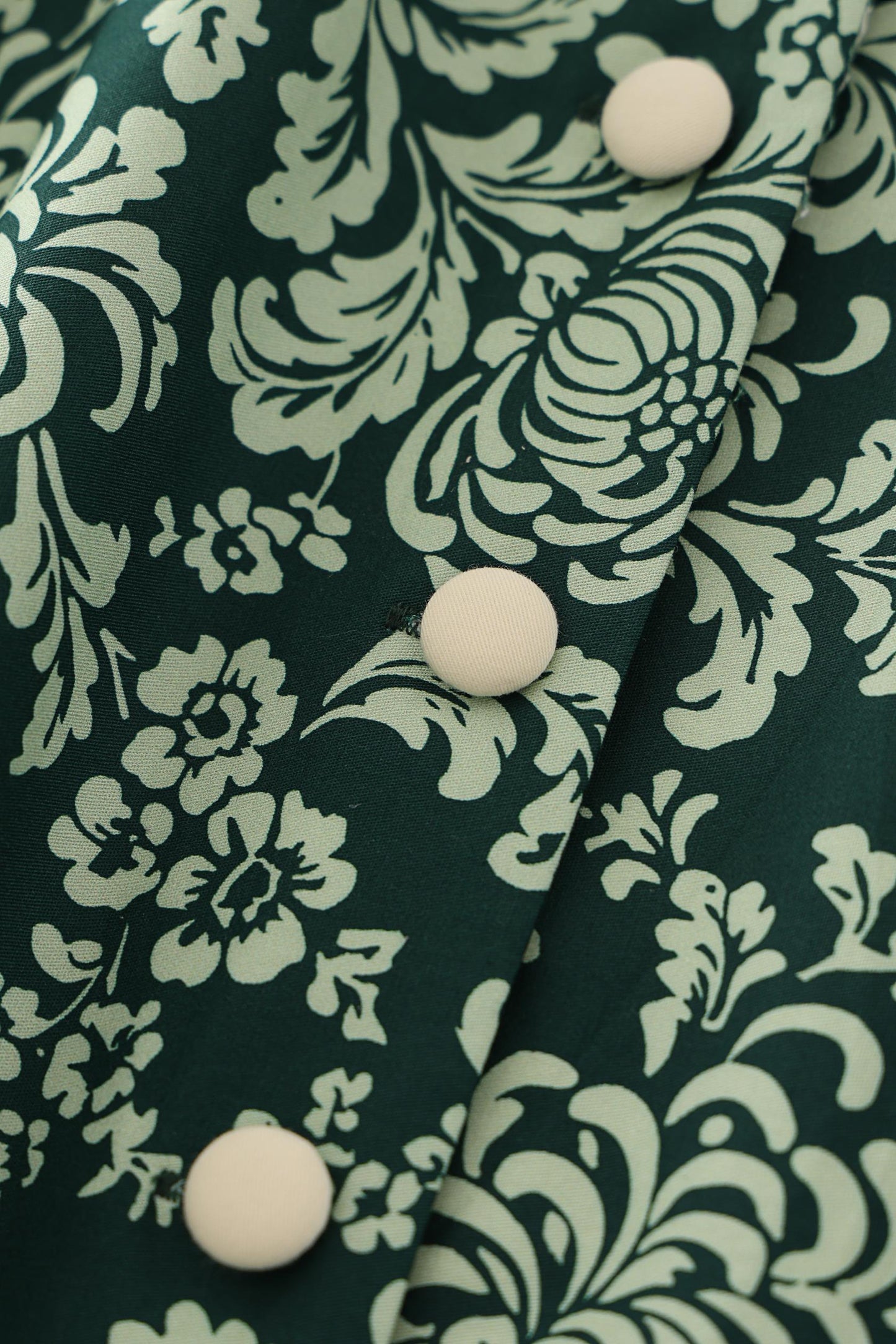 Mollie Teal Chrysanthemum Full Circle Shirt Dress