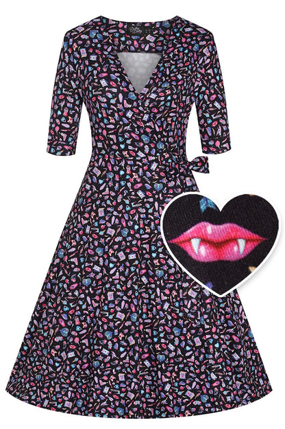 Matilda Y2K Goth Punk Wrap Dress