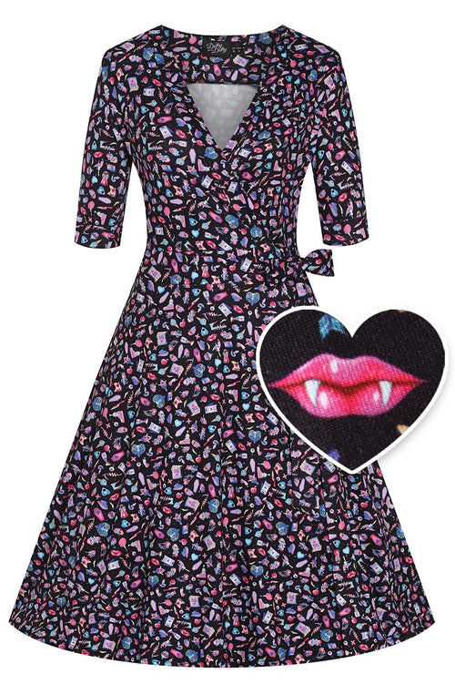 Matilda Y2K Goth Punk Wrap Dress