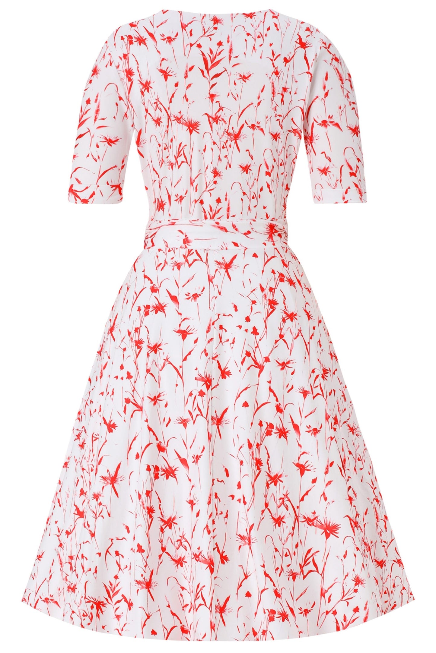 Matilda Meadow Wrap Dress in White