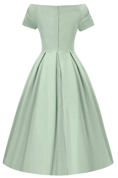 Lily Light Green Off Shoulder Dress