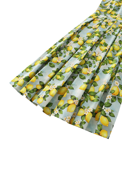 Ophelia Blue Lemon Midi Dress
