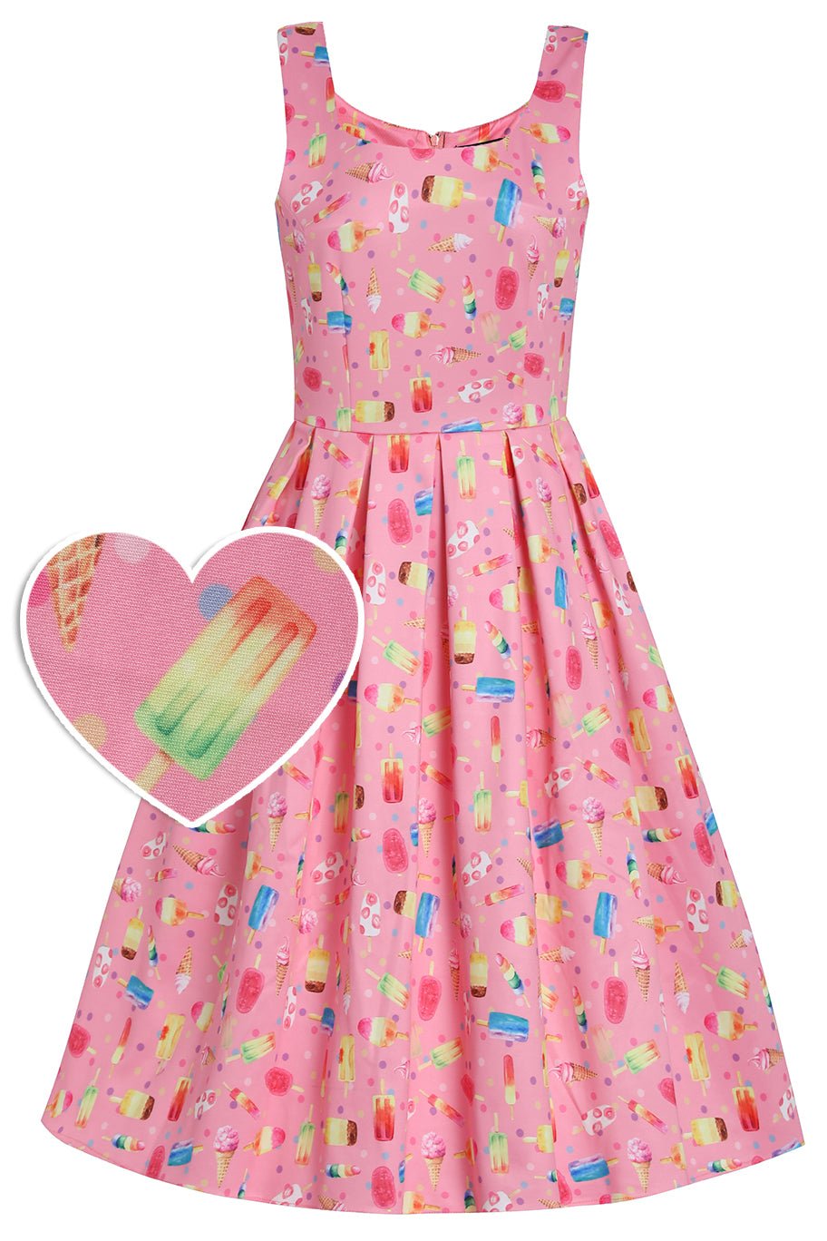 Amanda Pink Ice Lolly Swing Dress