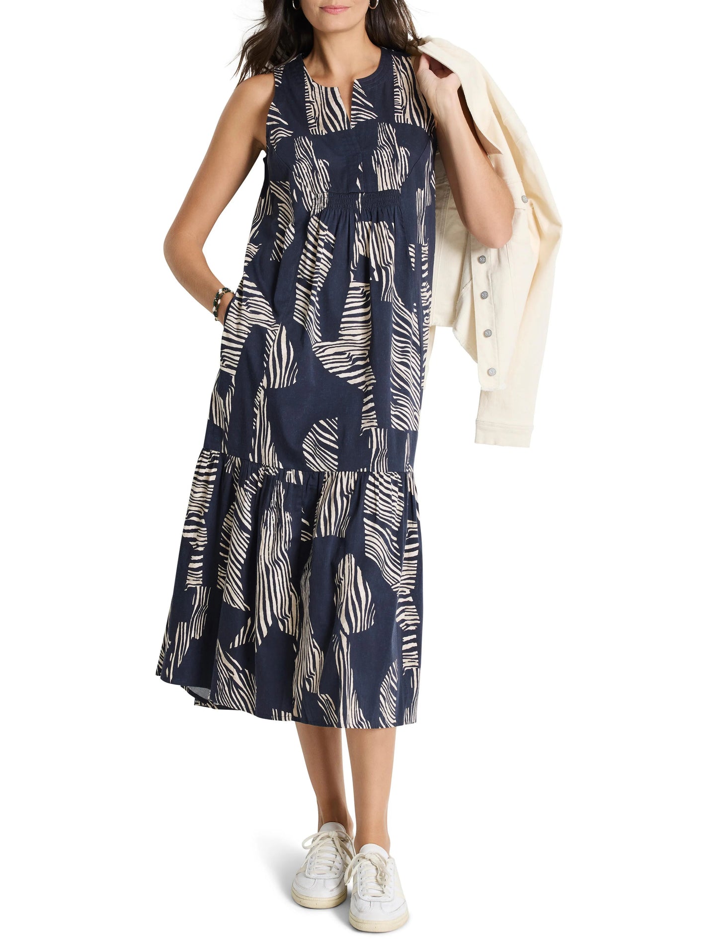 Zebra Stripe Cece Dress