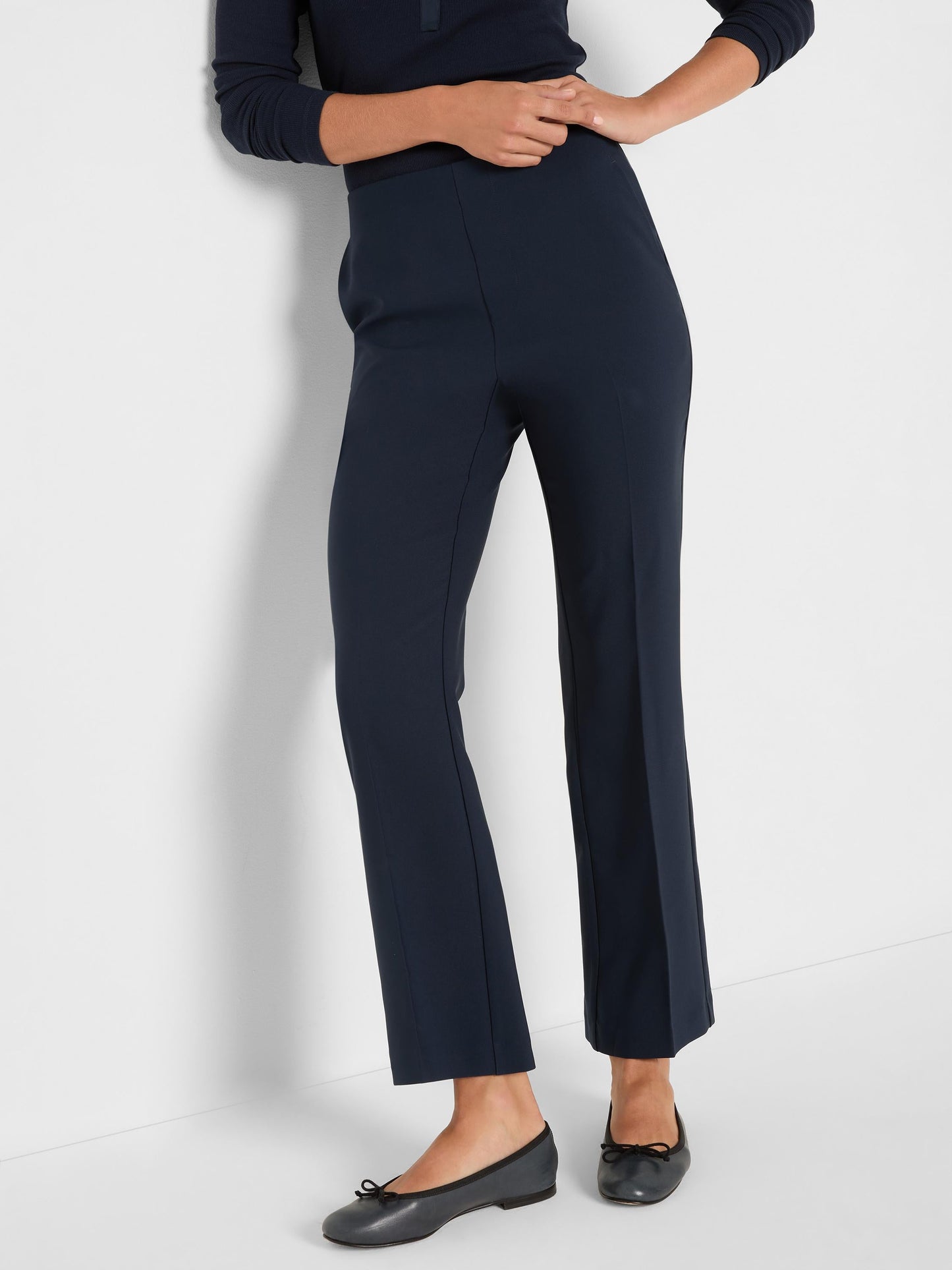 Sleek Stretch Plaza Demi Boot Ankle Pant