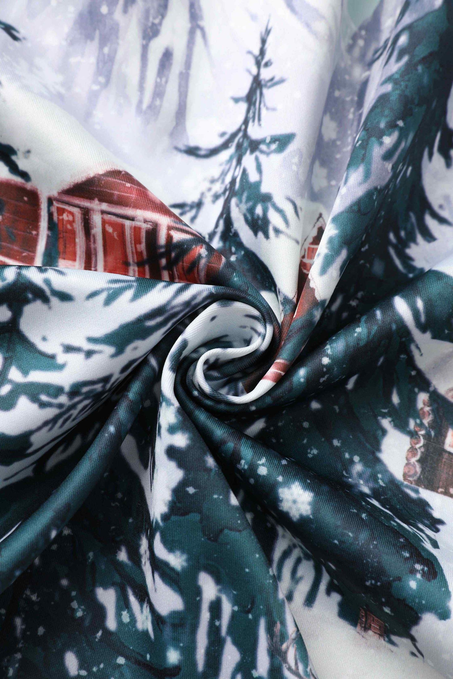 Amanda Alpine Forest Flared Dress