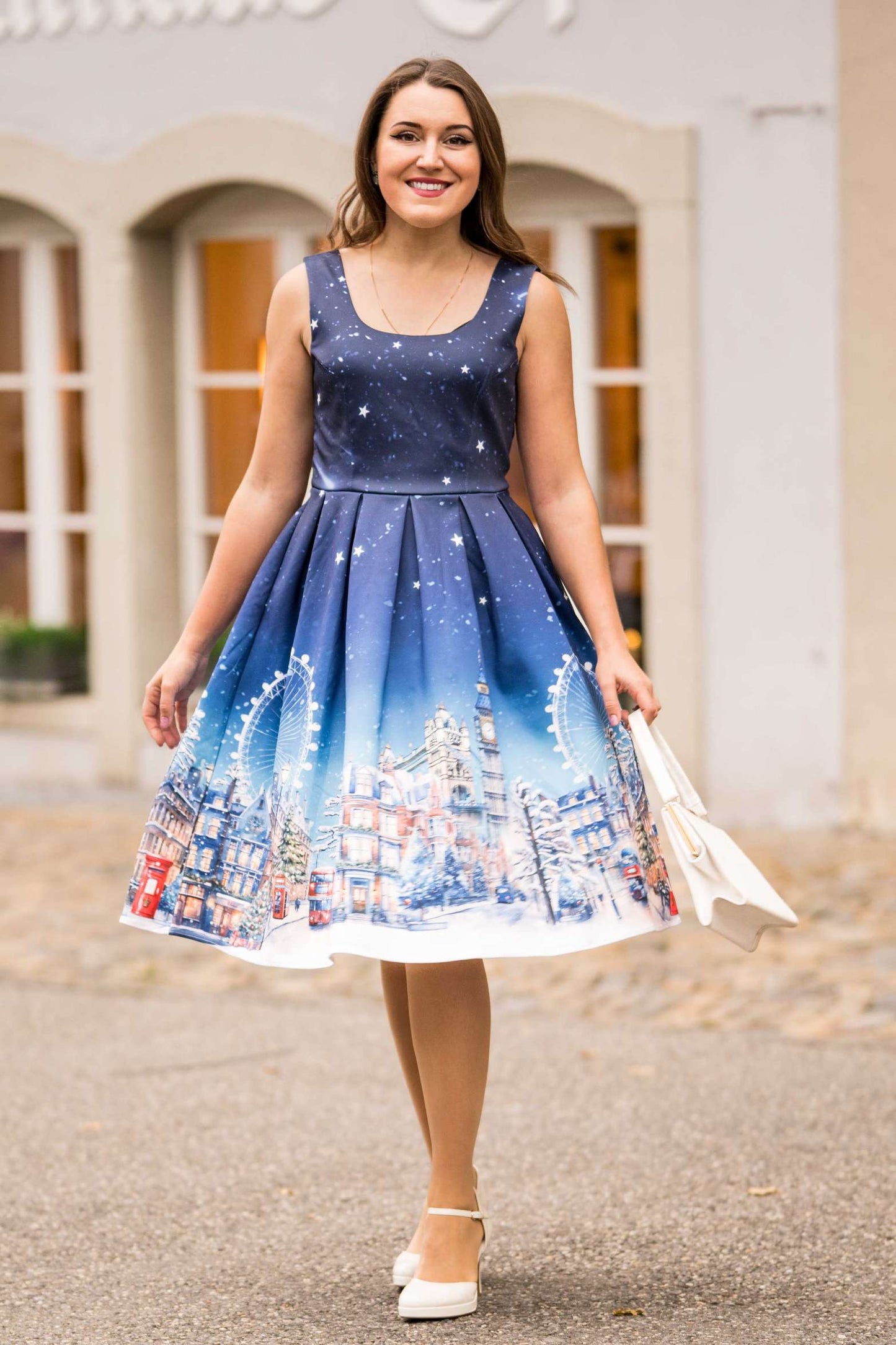 Amanda London Winter Swing Dress