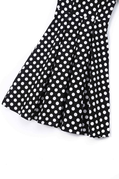Lily Black Polka Dot Off Shoulder Dress