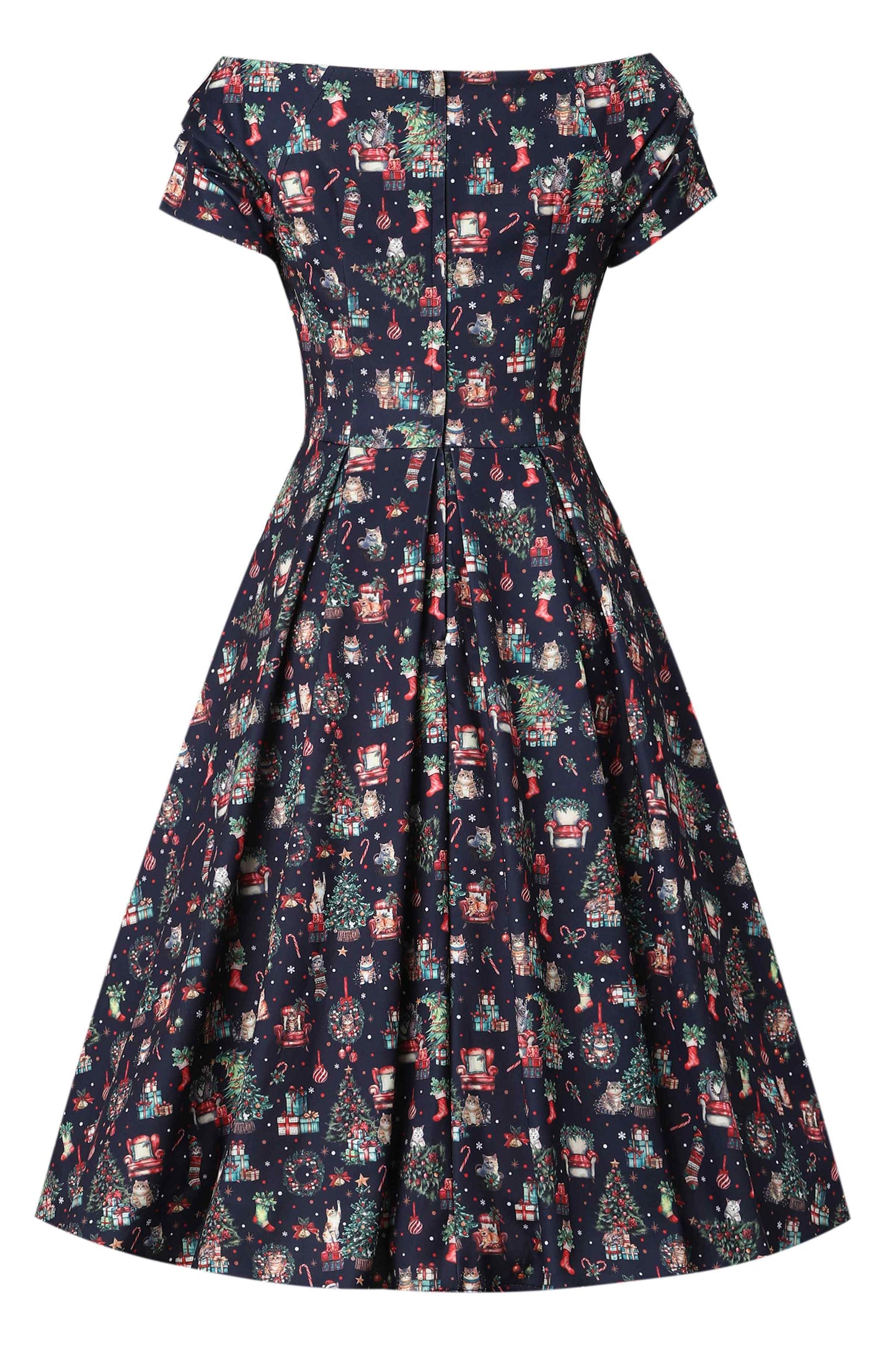 Lily Cats At Christmas Circle Dress