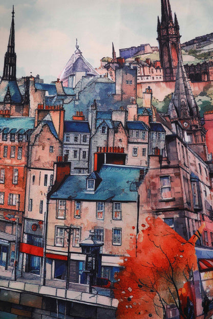 Amanda Edinburgh Scotland Skyline Swing Dress