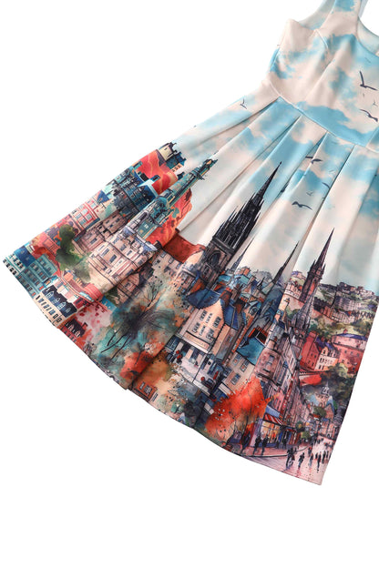 Amanda Edinburgh Scotland Skyline Swing Dress