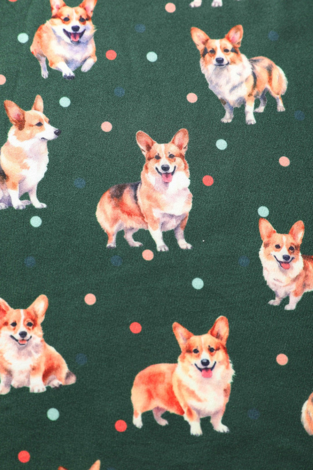 Billie Green Corgi Flared Dress