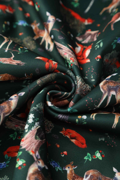 Amanda Green Woodland Fox & Deer Dress