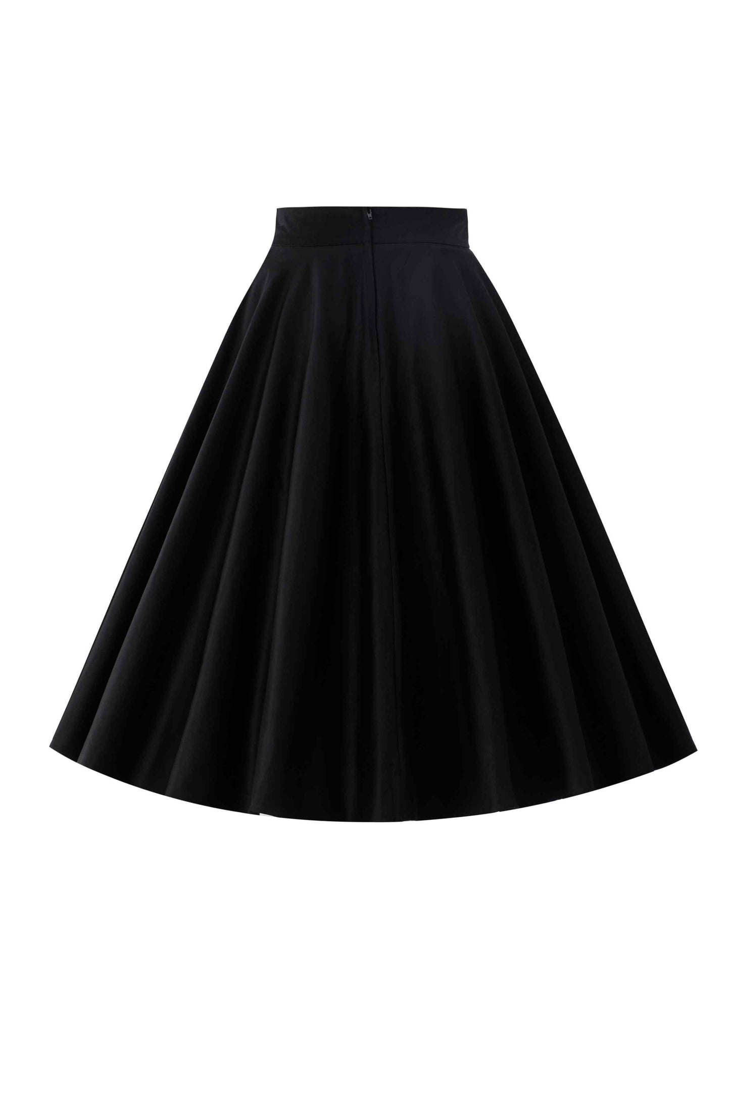 Maisie Black Full Circle Midi Skirt